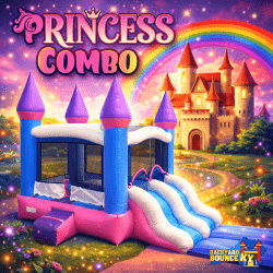 Princess Bounce House Wet/Dry Slide Combo