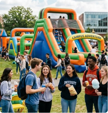 Campus event inflatable