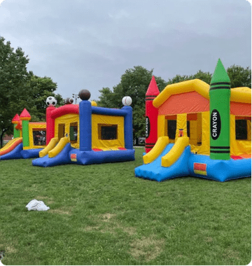 Three Bounce Houses