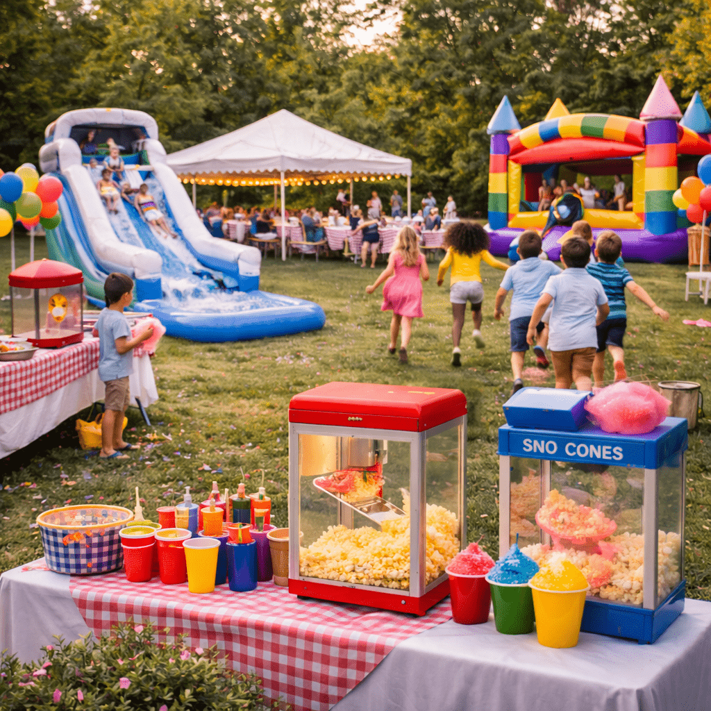Fun-filled backyard party celebration