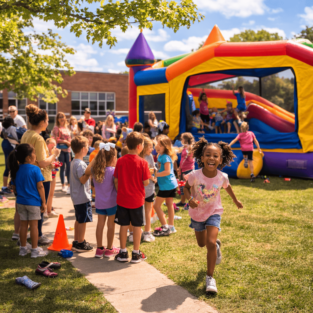 Fun in the sun school bounce houses