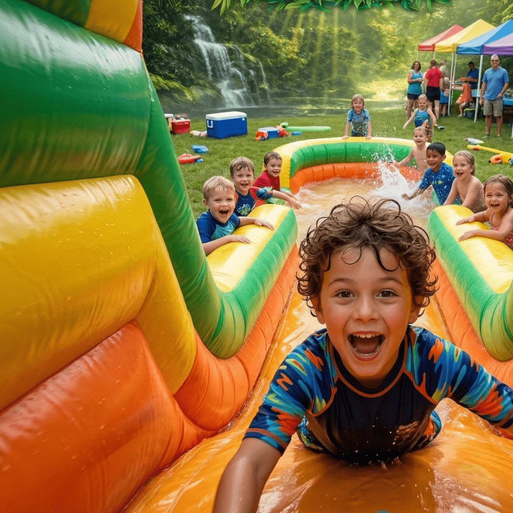 lexington water slide rentals from backyard bounce ky