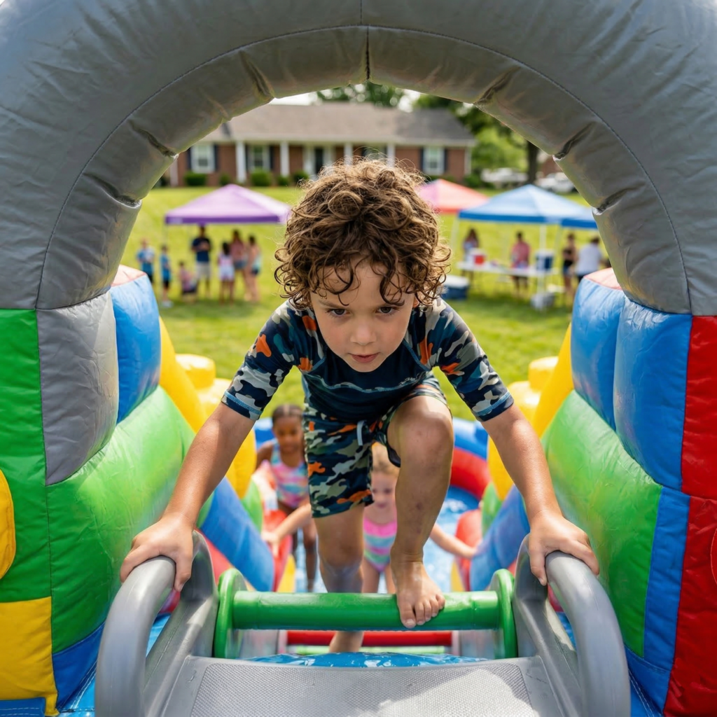 nicholasville water slide rentals from backyard bounce ky